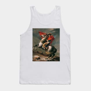 Napoleon Crossing the Alps by Jacques-Louis David Tank Top